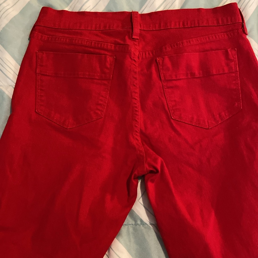 Old Navy Women's Skinny Jeans - Vibrant Red - Picture 4 of 5